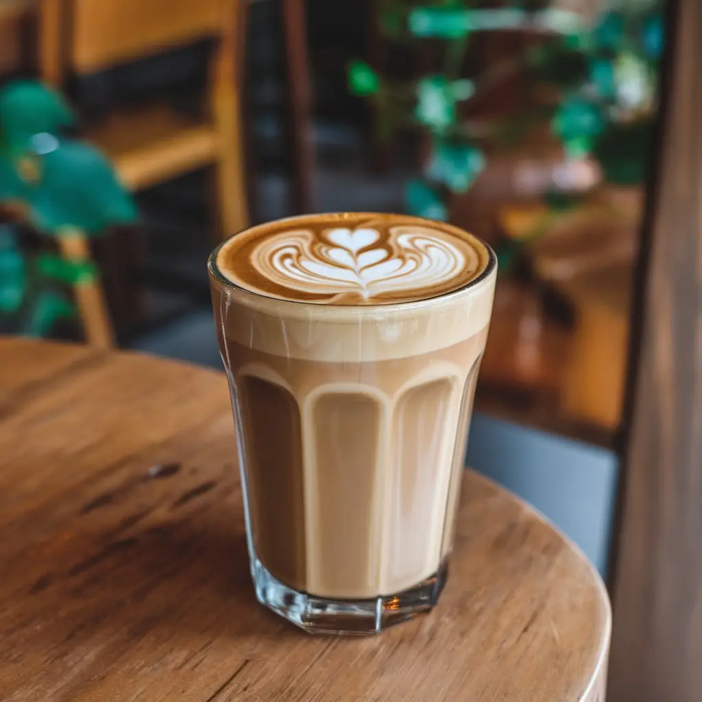Café latte froid maison