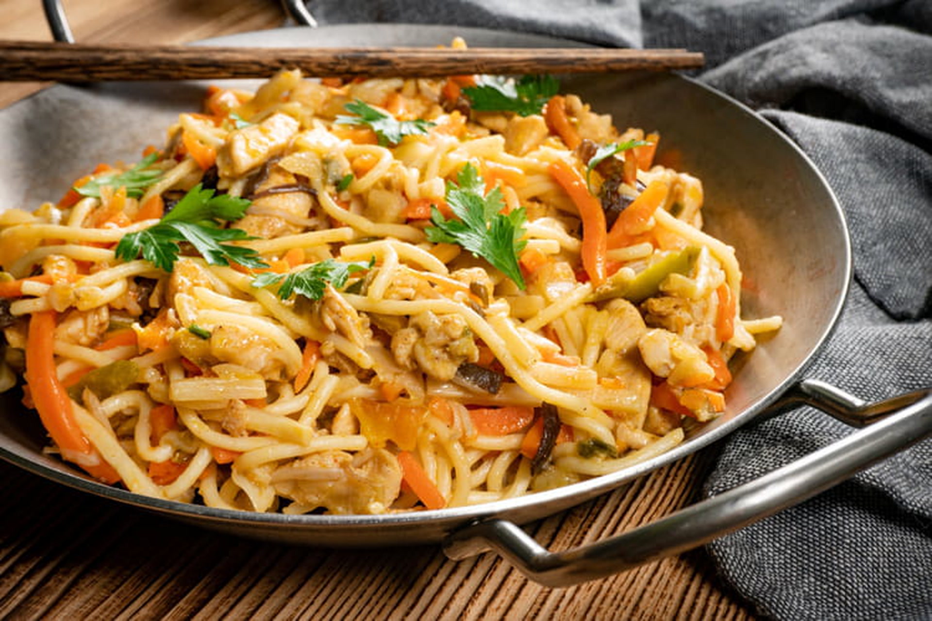 nouilles chinoises poulet