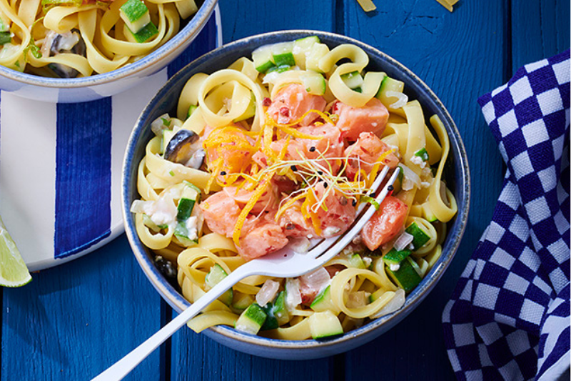 tagliatelles au saumon recette