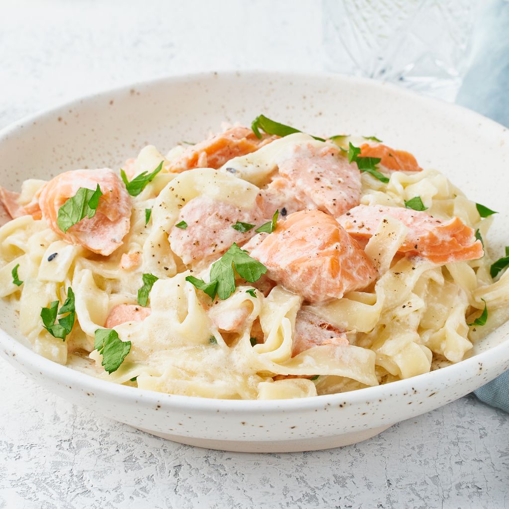 tagliatelles au saumon